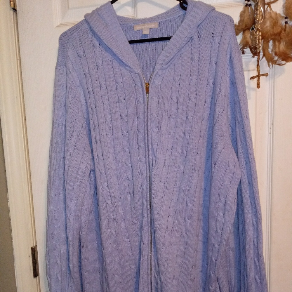 Women's Plus Size Hooded Sweater